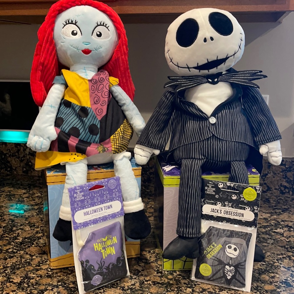 Jack and Sally Scentsy Buddies